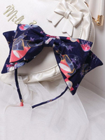 Sweet Lolita Stirnband KC Showa Bunny Bows bedruckt Lolita Haarschmuck