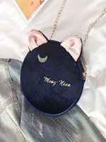 Sweet Lolita Tasche Deep Blue Cord Umhängetasche Lolita Zubehör