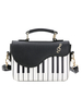 Sweet Lolita Tasche Schwarz Schultertasche PU-Leder Lolita Zubehör