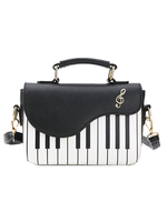 Sweet Lolita Tasche Schwarz Schultertasche PU-Leder Lolita Zubehör