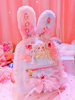 Sweet Pink Lolita Häschen Handtasche Polyester Schleifen Spitze Täglich Lässig Lolita Rucksack
