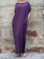 T Shirt Kleid Michartige Seide im casualen Stil mit Schleife überdimensional für Alltag und Damen
