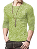 T-Shirts Casual Jewel Neck Oversized Long Sleeves