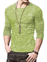 T-Shirts Casual Jewel Neck Oversized Long Sleeves