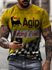 T-shirts Casual Juwel Hals Lange Ärmel
