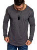 T-Shirts Chic Jewel Neck Long Sleeves