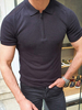 T-Shirts Chic Turndown Collar Kurzarm