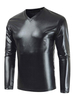 T-Shirts für Männer Casual Jewel Neck Long Sleeves Blonde Bluse