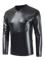 T-Shirts für Männer Casual Jewel Neck Long Sleeves Blonde Bluse