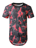 T-Shirts Jewel Neck Kurzarm Print Summer Tees