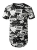 T-Shirts Jewel Neck Printed Kurzarm Casual Tee