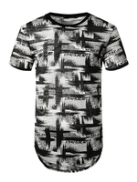 T-Shirts Jewel Neck Short Sleeves Print T-Shirts