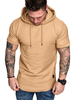 T-Shirts Kapuze Kurzarm Hoodie