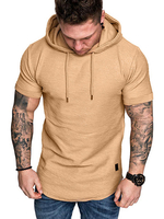 T-Shirts Kapuze Kurzarm Hoodie