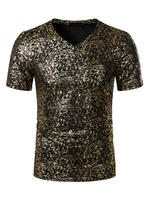 T-Shirts Kurzarm-T-Shirts mit V-Ausschnitt