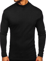 T-Shirts Lässig Stehkragen Übergroße Lange Ärmel