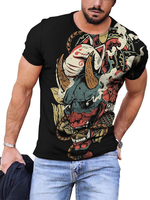 T-Shirts Lässiger Jewel-Neck Farbblock mit kurzen Ärmeln