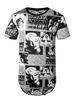 T-Shirts Pop Print Jewel Neck Kurzarm T-Shirt Top