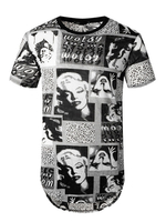 T-Shirts Pop Print Jewel Neck Kurzarm T-Shirt Top