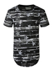 T-Shirts Star Print Jewel Neck Kurzarm Sommer T-Shirts