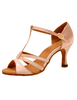 T-Strap Ballsaal Schuhe High Heel ausgeschnitten Sandalen Damenschuhe Satin Peep Toe-Dance
