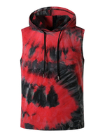Tanks Hooded Ärmellose T-Shirts Tie Dye Summer Top