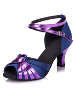 Tanz Schuhe königlichem Purpur Pumpen Ballsaal Damenschuhe Peep