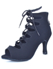 Tanz Schuhe Schnürschuhe Peep Zehe Reißverschluss Riemchen Damen Ballroom