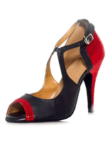 Tanz Schuhe zwei-Farben High Heels Ballsaal Damenschuhe Peep