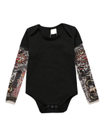 Tattoo Ärmel Bodysuit Baumwolle Kleinkind Kleinkind Onesie