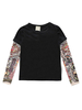 Tattoo Ärmel Top für Baby Kleinkind Neugeborenen T-Shirt Baumwolle Strampler