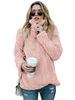Teddy Jacke Kunstfell Damen Winter Jacke Langarm und Reißverschluss Teddy Mantel