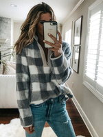 Teddy Jacke polares Vlies Damen Winter Jacke Langarm mit Reißverschluss Teddy Mantel