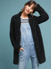 Teddy Jacke Polyester Damen Winter Jacke Langarm Teddy Mantel