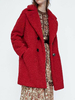Teddy Jacke Polyester Damen Winter Jacke Langarm und Taschen Teddy Mantel