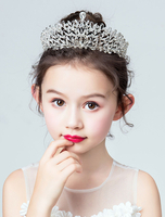 Tiara Blumenmädchen Kopfschmuck Strass Royal Crown Haarschmuck für Kinder