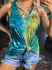 Tie Dye Tank Tops Ärmelloses Sommer-Top für Frauen