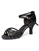 Tief braun Satin Ballroom-Schuhe für Frauen