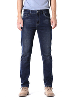 Tiefblaue Jeans mit geradem Bein für Herren