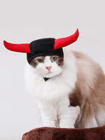 Tier Hut Polyester Schwarze Katze Weihnachtskostüm