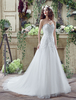 Tüll Günstiges Brautkleid Spitze Friesen Günstiges Brautkleid trägerlose Schatz Kapelle Zug a-line rückenfreie Günstiges Brautkleid