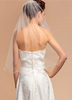 Tüll Hochzeit Schleier monistisches Bleistift Rand Pailletten Bridla Schleier