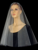 Tüll Hochzeitsschleier; die eine abgestufte Schneiden Rand ovale Form Ellenbogen Veils(150*150cm)