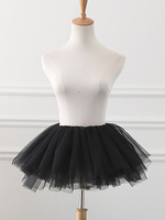 Tüll Lolita Petticoats Krinoline Tutu Rock Schwarz Lolita Unterrock