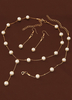 Trendiges Schmuck Set für Braut mit Ohrringen und Halskette und Armreif