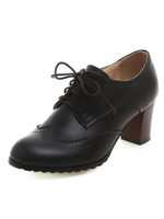 Trendy Damen Oxfords Schnürschuhe Vintage Damenschuhe