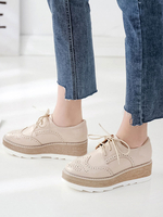 Trendy Oxfords Chic Pointed Toe PU-Leder