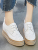 Trendy Oxfords Chic Round Toe PU Leder