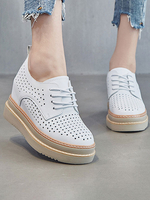 Trendy Oxfords Chic Round Toe PU Leder