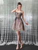 Trägerloses Cocktailkleid in Rosa Milanoo
